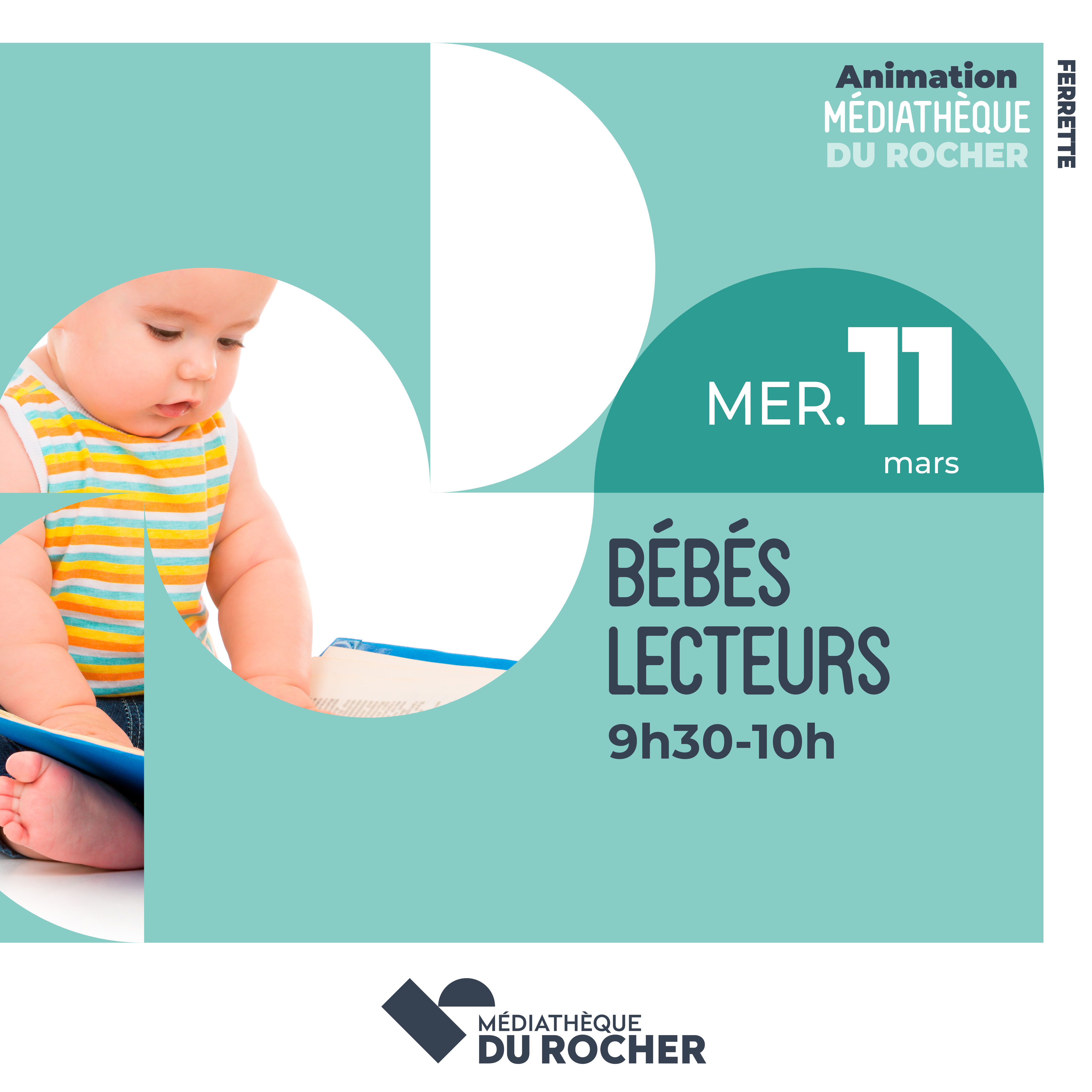 Affiche Bébés lecteurs du mois de mars 