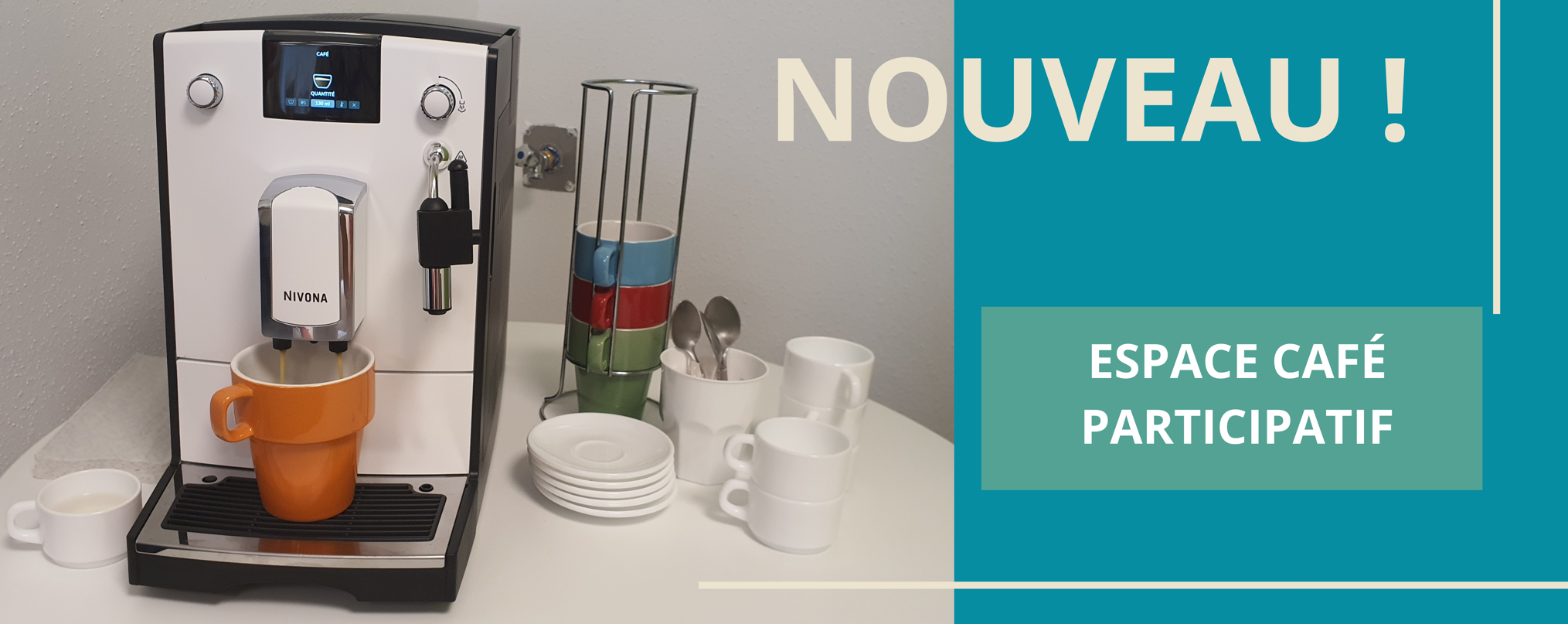 bannière espace café ouvert