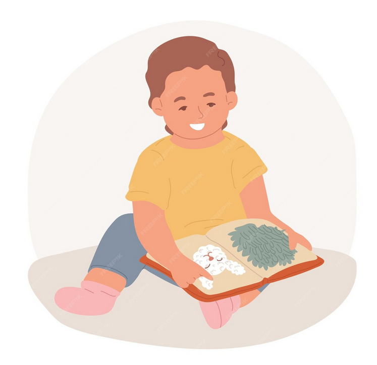 freepick bébé livre
