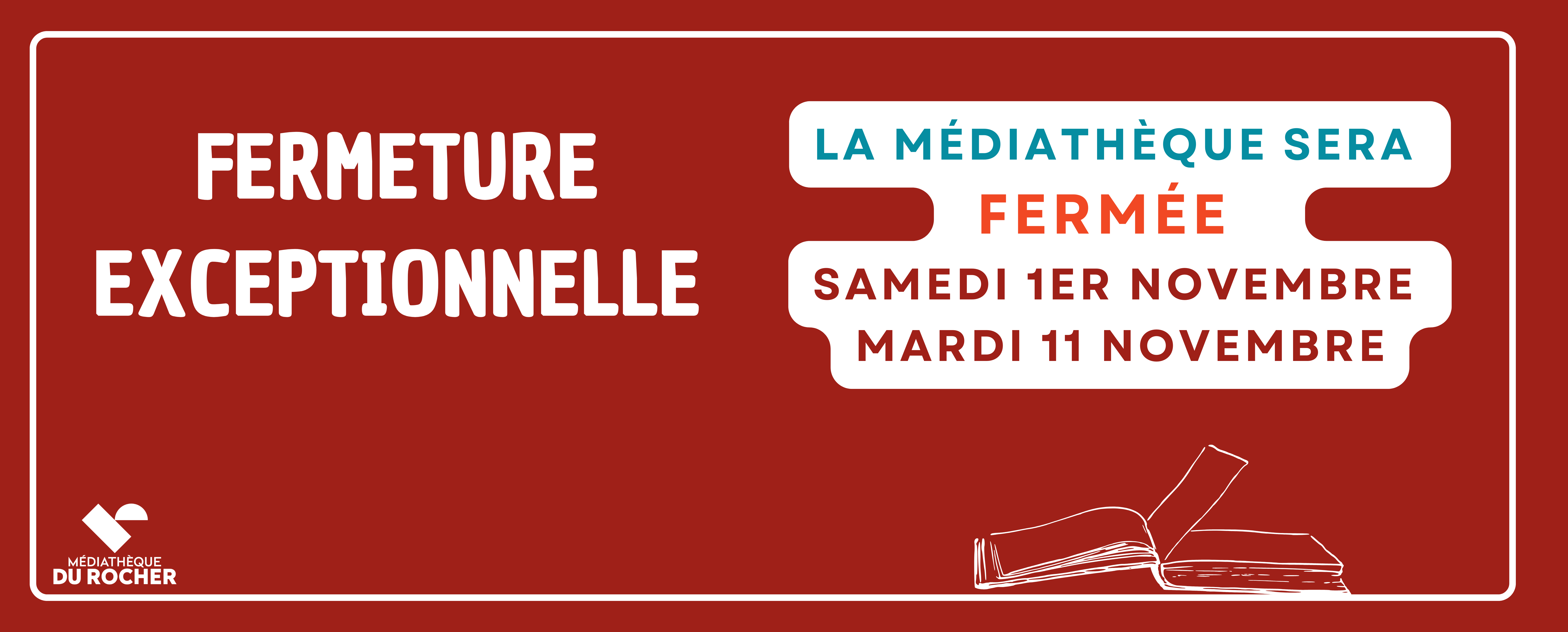 bannière fermeture 1er novembre et 11 novembre